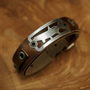 Sight Line Provisions Tarpon 2.0 Bracelet in Horween Brown